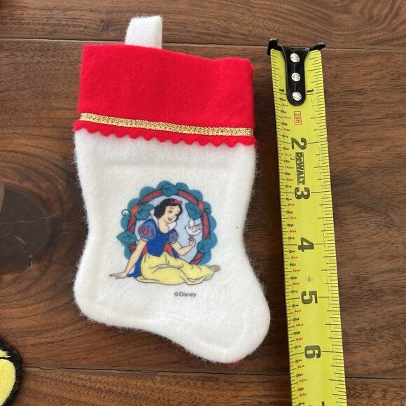 Vintage Disney Snow White Christmas Stocking 3D Felt - Picture 11 of 12